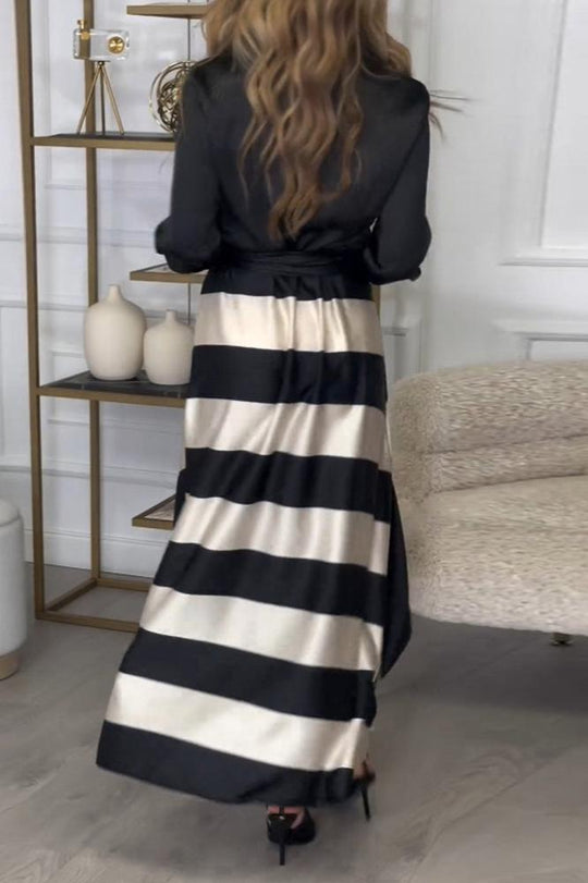 Kenda | Elegant Striped Dress