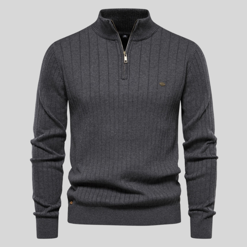 ELVIS™ | Muscle Fit Lässig gerippter Pullover