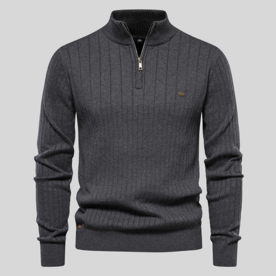 ELVIS™ | Muscle Fit Lässig gerippter Pullover