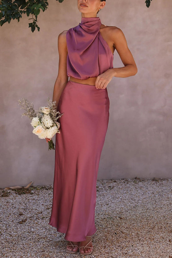 Clara™ Zweiteilige Satin-Kleid-Sets