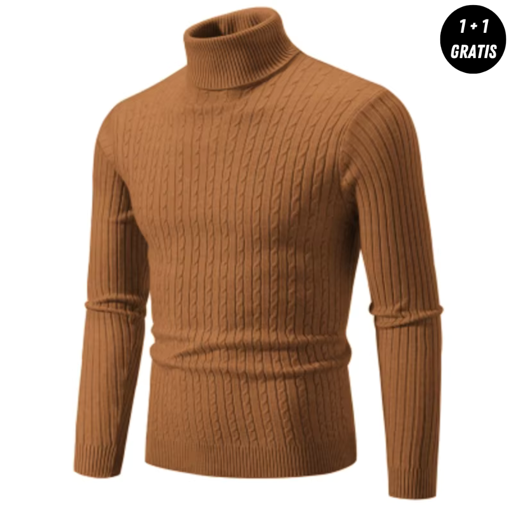 ENZO - Warmer Strickpullover mit Rollkragen (1+1 Gratis)