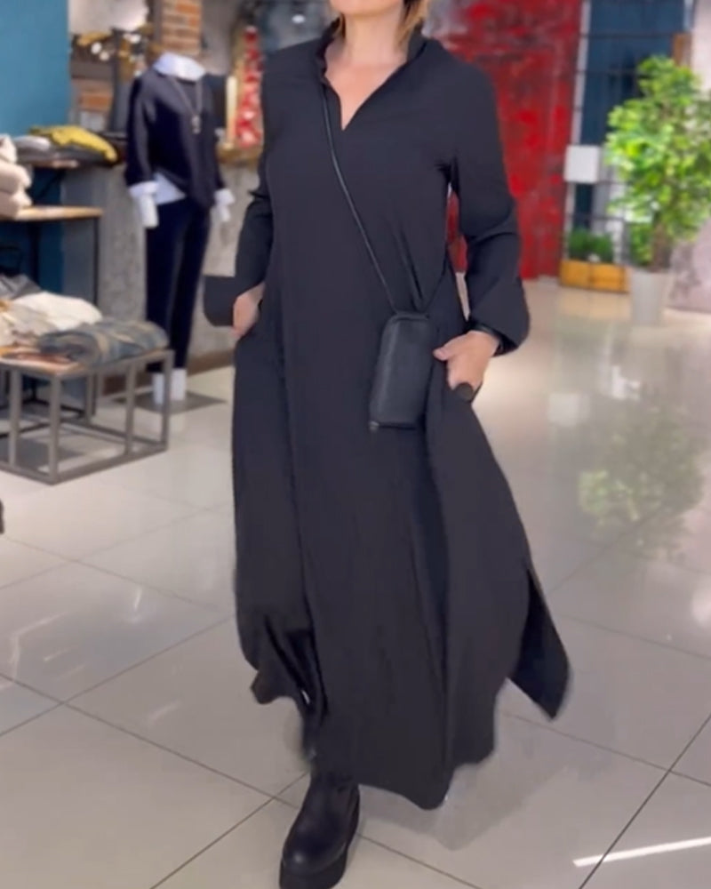 Evite™ | Langes Stretchkleid weich