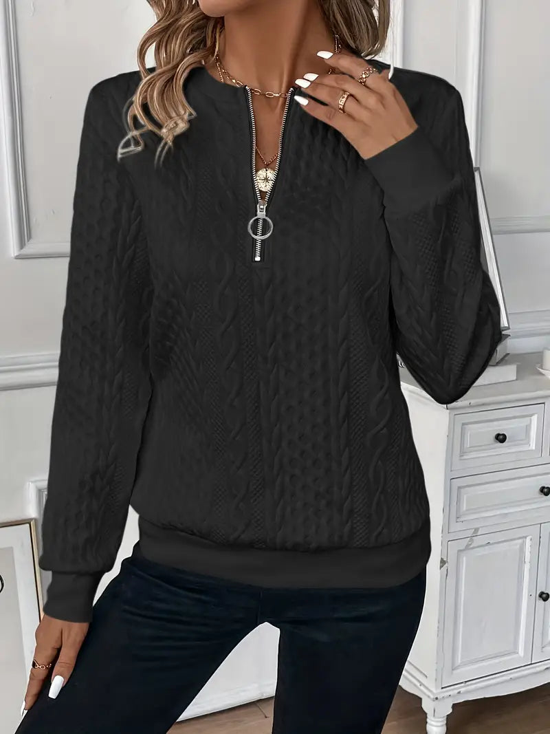 IRMA™ | Eleganter Pullover mit Reissverschluss für Komfort und Stil