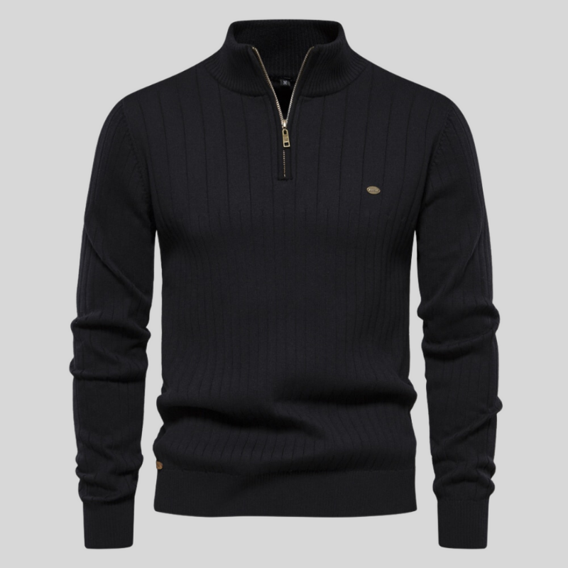 ELVIS™ | Muscle Fit Lässig gerippter Pullover