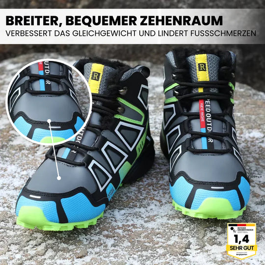 OrthoTrekking Pro - ergonomische schmerzlindernde Trekking und Wanderschuhe für Herbst und Winter