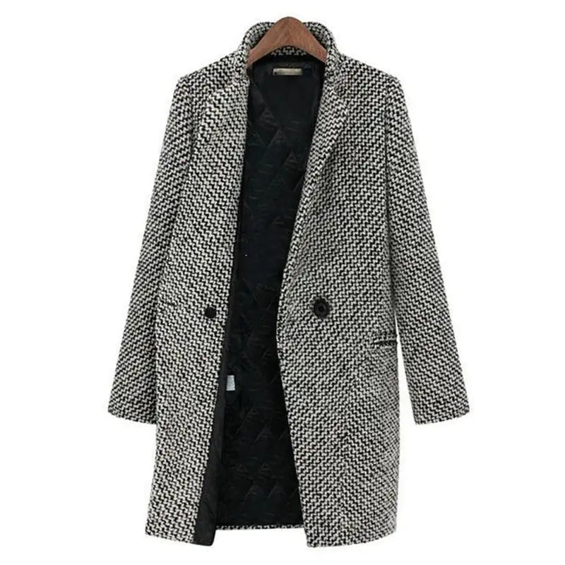 Elsa | Lange Jacke Mantel aus Wolle