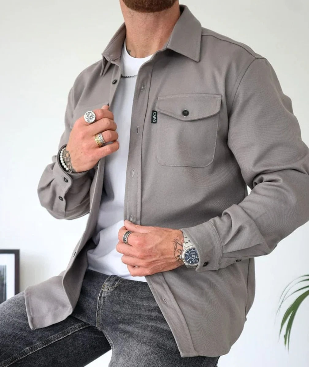 THOM™ | Hemdjacke mit Knopfleiste