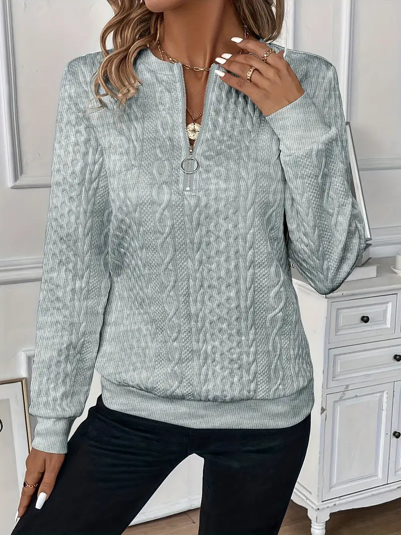 IRMA™ | Eleganter Pullover mit Reissverschluss für Komfort und Stil