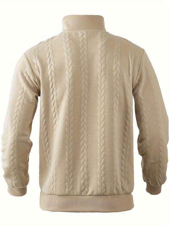 Rafael – Vintage Herrenpullover mit Reissverschluss