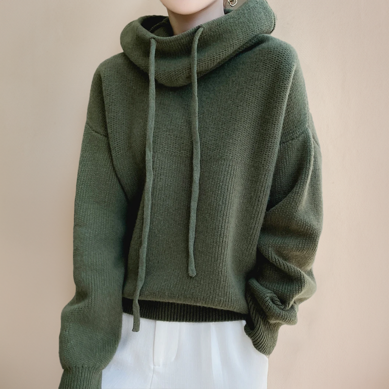 Jade | Kapuzen-Strickpullover