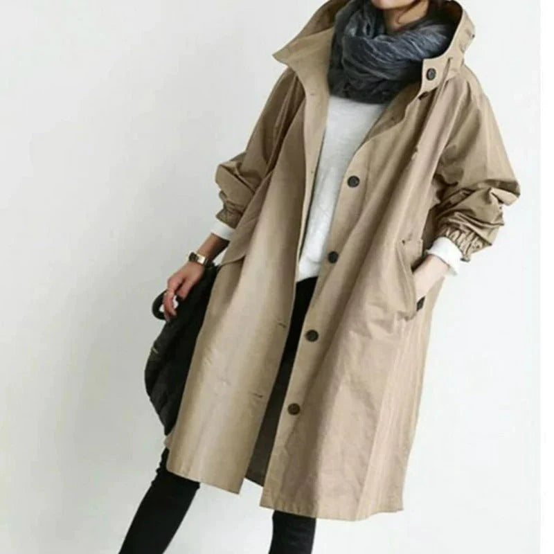 Elegance Guard™ - Eleganter Regen- und Wind-Trenchcoat