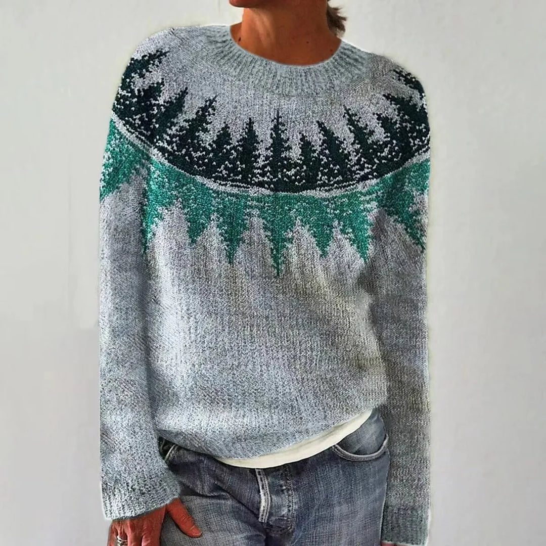 Fabiane - Herbstlicher Retro-Pullover