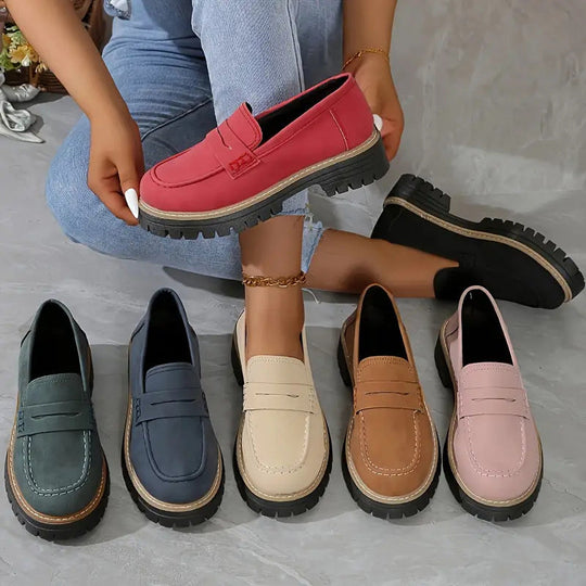 Velve | Bequeme klobige Loafers für Frauen mit Plattform