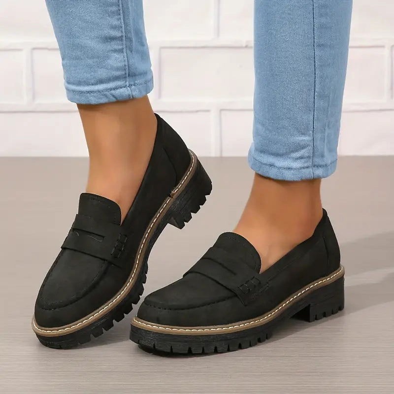 Velve | Bequeme klobige Loafers für Frauen mit Plattform